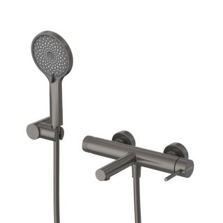 Смеситель для ванны и душа CEZARES RELAX-VD-GM оружейная сталь